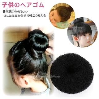 【kiret】兒童 甜甜圈盤髮器2入-贈迷你瀏海貼(魔鬼粘盤髮器 髮飾頭飾 包頭 髮捲)