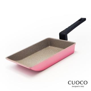 【義大利CUOCO】鈦晶石玉子燒鍋19cm玫瑰粉(韓國製造)