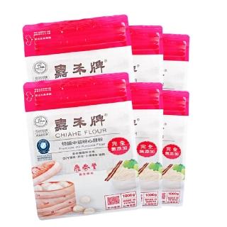 【嘉禾牌】特級中筋麵粉1公斤6包組