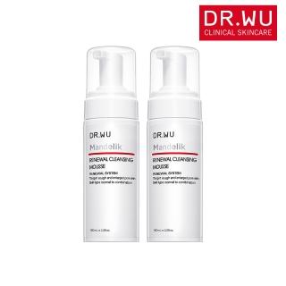 【DR.WU 達爾膚】杏仁酸煥膚潔顏慕斯160ML(雙入組)