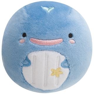 【San-X】San-X 鯨鯊先生微笑的臉系列丸子QQ掌心公仔(微笑小藍鯨)