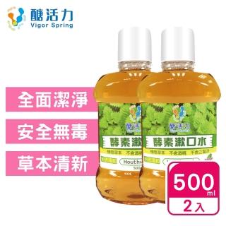 【Vigor Spring 醣活力】酵素漱口水500mlx2(不刺激 兒童漱口水 口臭 口腔潰瘍 孕婦兒童適用)