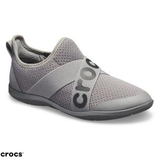 【Crocs】女鞋 女士激浪束帶鞋LOGO款(205416-019)