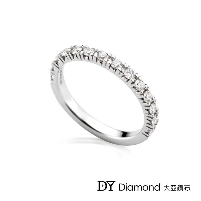 【DY Diamond 大亞鑽石】18K金 時尚鑽石線戒