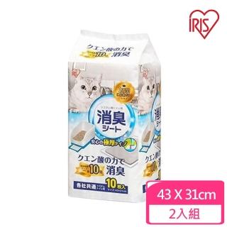 【IRIS】貓廁專用檸檬除臭尿布 10入（2包組）(TIH-10C)
