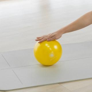【Fun Sport】小跟班瑜珈球-2顆-20cm-黃-含打氣筒(抗力球)