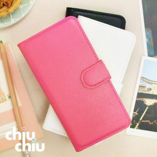 【CHIUCHIU】Apple iPhone XS Max 6.5吋荔枝紋立架型保護皮套