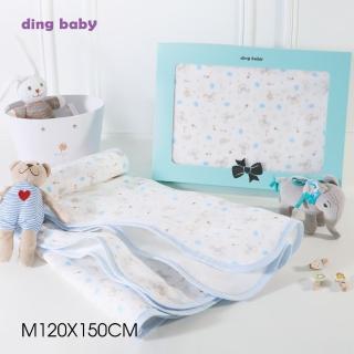 【ding baby】MIT台灣製六層紗純棉四季被-120*150-禮盒裝-(M/L)