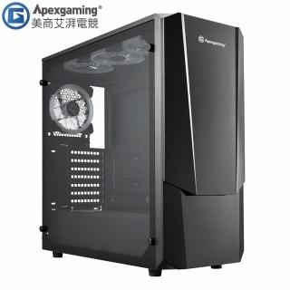 【Apexgaming 美商艾湃電競】C1 百變天使荷米斯 鋼化玻璃透側 中塔型機殼(首利出品/GPU-43cm/CPU-17cm)