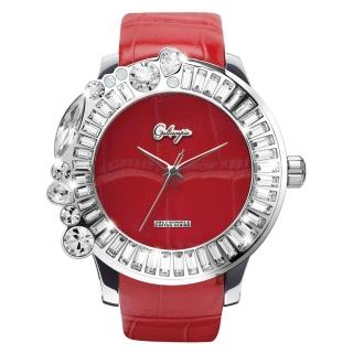 【Galtiscopio迦堤】Joli Simple 祖利系列手錶-紅/50mm(JSSS001RLS)