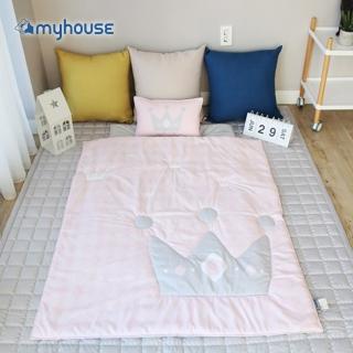 【myhouse】韓國防蹣抗敏兒童睡袋 -(皇冠粉)
