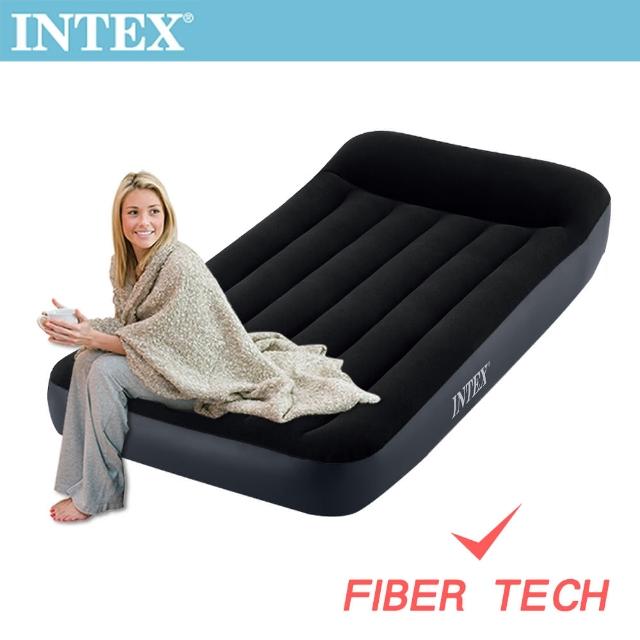 【INTEX】舒適單人加大充氣床_FIBER TECH-寬99cm(64141)