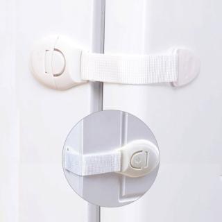 【JoyNa】兒童安全鎖 布帶鎖 兒童鎖抽屜鎖加長鎖扣(10入)