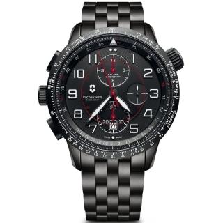 【VICTORINOX 瑞士維氏】Airboss Mach 9 Black Edition腕錶(VISA-241742)