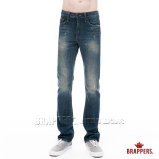 【BRAPPERS】男款 HM中腰系列-直筒褲(復古藍)