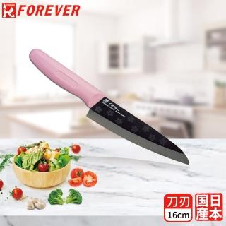 【FOREVER 鋒愛華】日本製造鋒愛華2018櫻花限定款陶瓷刀16CM(黑刃粉柄)