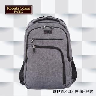 【Roberta Colum】諾貝達 百貨專櫃 男仕多功能防潑水側背包(PX503-2 灰色)
