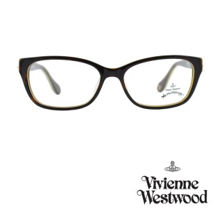 【Vivienne Westwood】光學鏡框優雅土星造型英倫風-琥珀咖/乳黃色-AN258 03(琥珀咖/乳黃色-AN258 03)