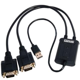 【ST-Lab】USB2.0 to RS232 輕巧便攜 2埠訊號轉換器(U-700)