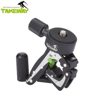 【台灣製造Takeway】鉗式腳架R1(萬能卡鉗腳架 迷你腳架 卡鉗夾式三腳架)