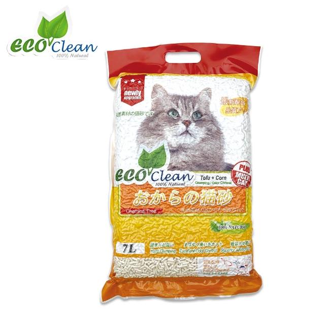 【ECO 艾可】豆腐貓砂7L/6入組-原味/綠茶/玉米/活性炭(環保貓砂)
