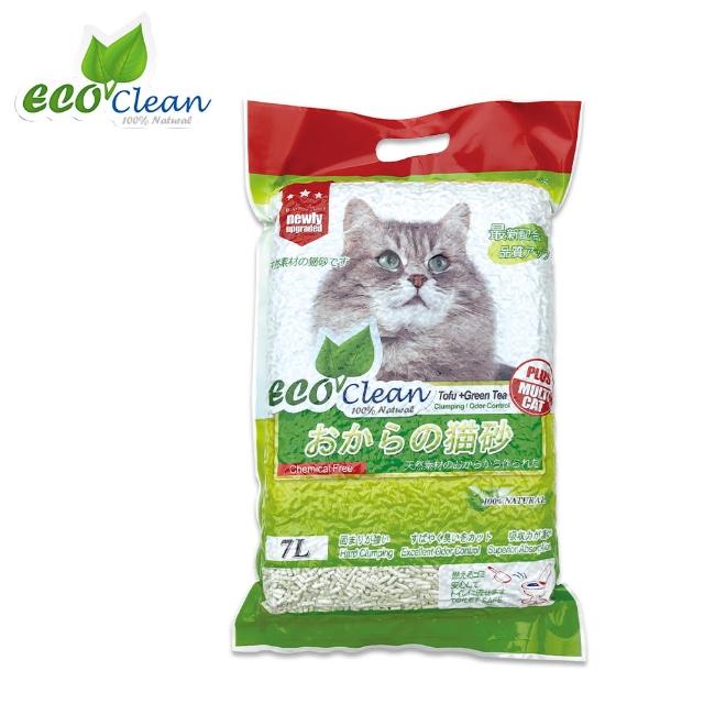 【ECO 艾可】豆腐貓砂7L/6入組-原味/綠茶/玉米/活性炭(環保貓砂)