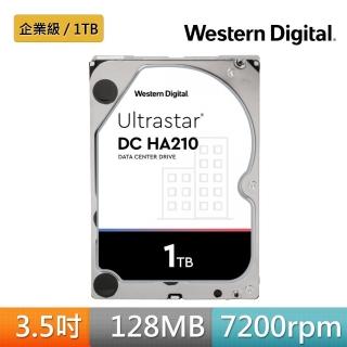 【WD 威騰】Ultrastar DC HA210 1TB 3.5吋 企業級硬碟(HUS722T1TALA604)