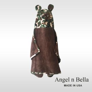 【Angel n Bella】兒童連帽浴巾(經典迷彩)