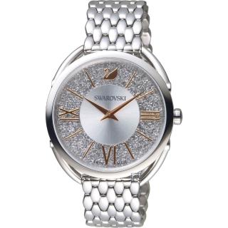 【SWAROVSKI 施華洛世奇】Crystalline Glam腕錶(5455108 銀白面x銀鋼)