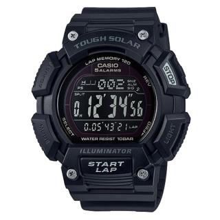 【CASIO 卡西歐】電子錶 運動風 太陽能 大錶面 休閒錶(STL-S110H-1B2)