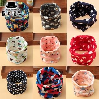 【匠心選品】加厚保暖圍脖 加絨 兒童脖圍 親子款 卡通脖套 套頭 圍巾(保暖脖圍 兒童 圍巾 秋冬)