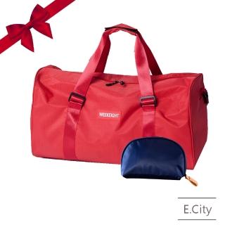 【E.City】買再送化妝包-韓版可肩背旅行拉桿袋運動萬用袋(大容量好收納)