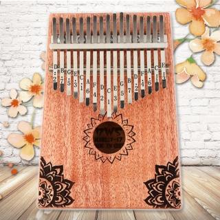 【美佳音樂】奧福樂器 Kalimba 卡林巴琴/拇指琴-超值全配．17音桃花芯木單板-星辰花(贈旅行包)