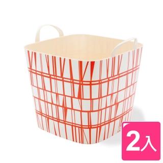 【stacksto】Finlayson 花漾籃/置物籃/收納籃/提籃/野餐籃/洗衣籃-2入組(五款可選)