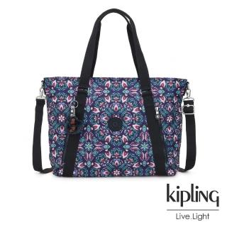 【KIPLING】熱帶萬花筒印花兩用托特包-SKYLER