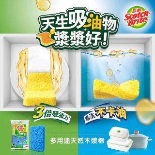 【3M】百利多用途天然木漿棉2片裝