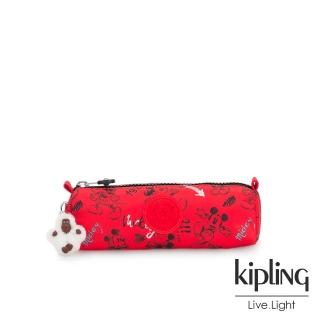 【KIPLING】米奇90周年限量包款系列 經典手繪紅褲米奇圖騰筆袋-D FREEDOM