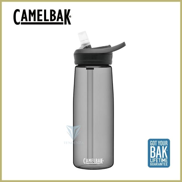 【CAMELBAK】750ml eddy+多水吸管水瓶 濃黑(CB1643001075 水壺)