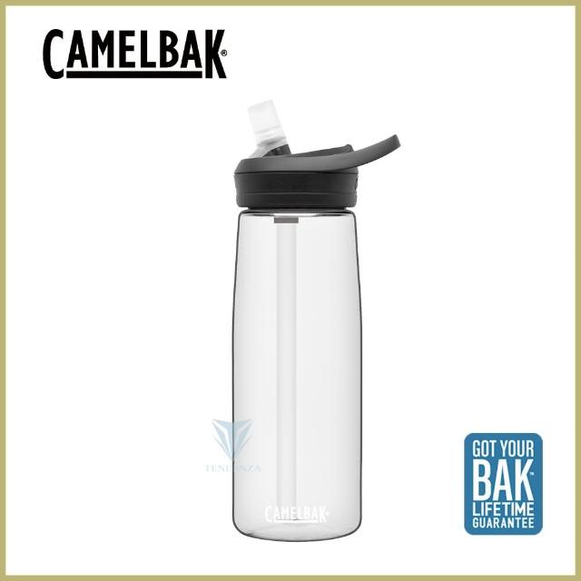 【CAMELBAK】750ml eddy+多水吸管水瓶 晶透白(CB1643101075 水壺)