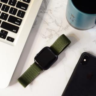 【吉米3C】Apple Watch S6/SE/5/4  38mm/40mm 尼龍迴環式錶帶(12色任選)