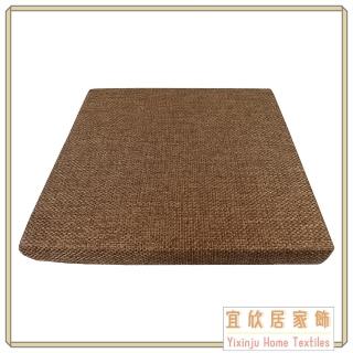 【宜欣居傢飾】編織格紋-精緻坐墊-淺咖-6入-55*55*5cm(高密度惰性泡棉/台灣製*免運費*YX10427-6S)