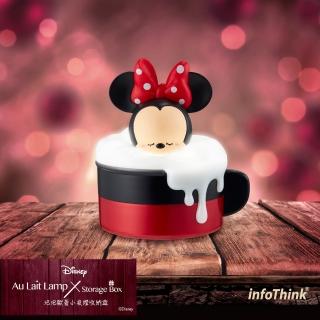 【InfoThink】迪士尼系列USB泡泡歐蕾小夜燈收納盒(米妮)