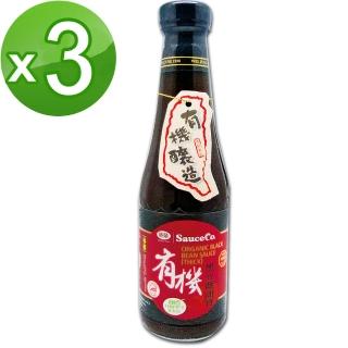 【味榮】極釀 有機黑豆蔭油膏320ml(3瓶優惠組)