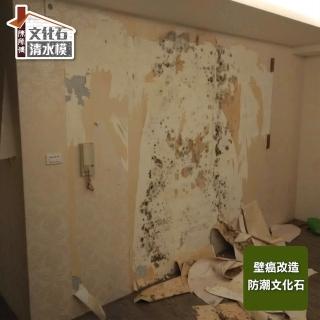 【陳師傅文化石-壁癌牆改造】防潮文化石牆面-負壓防水(保固8年。絕不掉落)