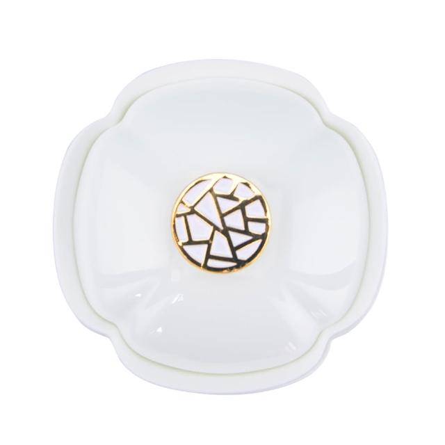 【TALES 神話言】花窗舞影-骨瓷蓋碗(文創 禮品 禮物 收藏)