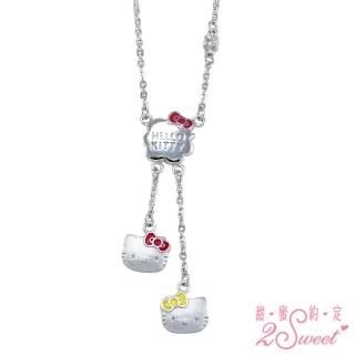 【2sweet 甜蜜約定】Hello Kitty ACTION系列純銀項鍊(Hello Kitty 銀飾)