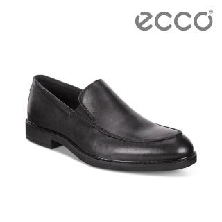 【ecco】VITRUS III 簡約商務套入式正裝鞋 男(黑 64051401001)