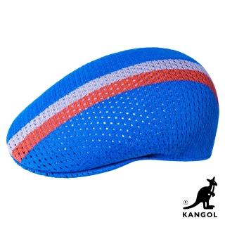 【KANGOL】504 MESH STRIPE 鴨舌帽(天空藍色)