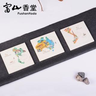 【富山香堂】世界之美傳香盒_ 6盒(沉香檀香藏香花香合香)