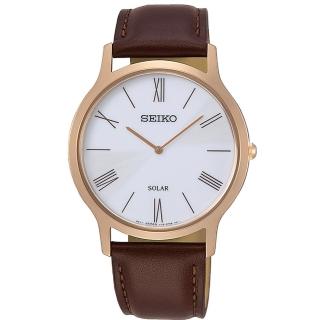 【SEIKO 精工】太陽能極簡風格時尚腕錶(SUP854P1/V115-0BE0J)